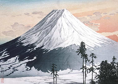 Mount Fuji Woodblock Print