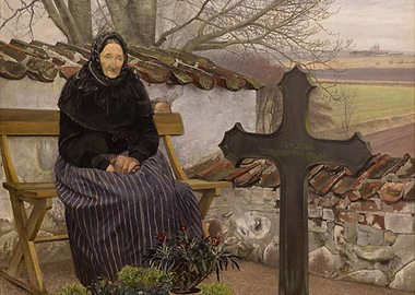 Woman at a Grave