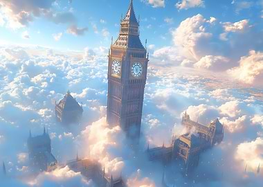 Big Ben Above the Clouds