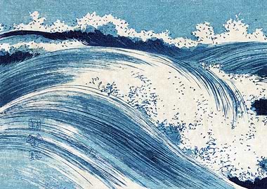 Blue Wave Print