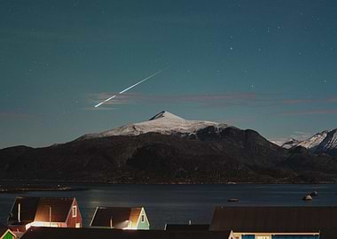 Night Sky with Shooting Star