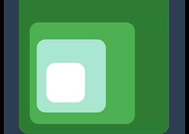 Green Square Abstract