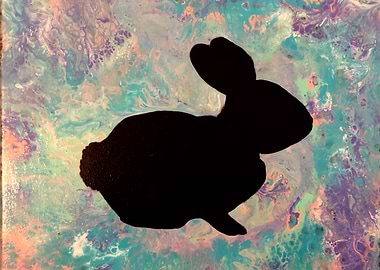 Easter Rabbit Silhouette