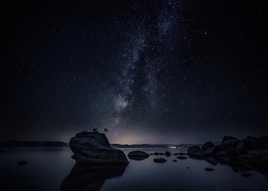 Milky Way Over Lake