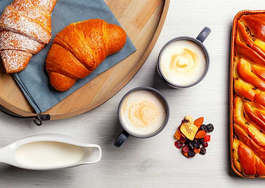 Coffee and Pastries Breakfast