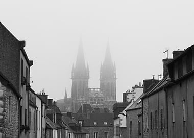 Foggy Church Towers