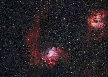 IC 405 The Flaming Star Nebula