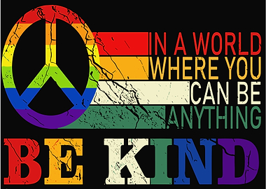 Be Kind Peace Rainbow