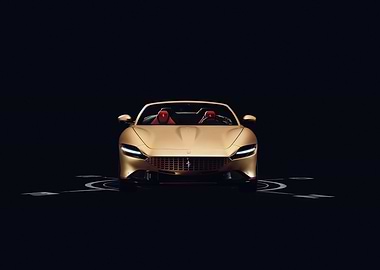 Gold Ferrari Convertible