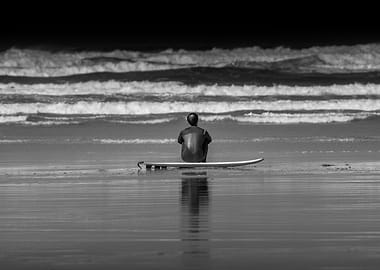 Surfer on the Beach