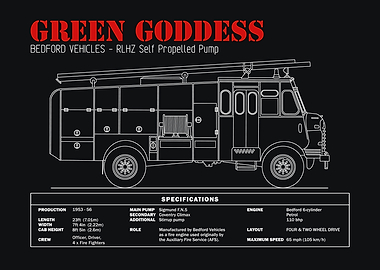 Green Goddess Fire Engine Blueprint