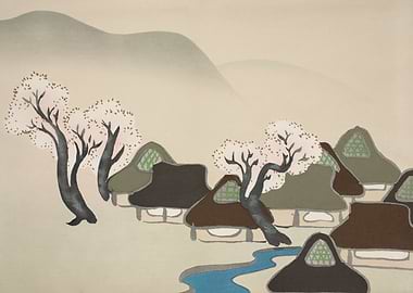 Japanese Village Landscape