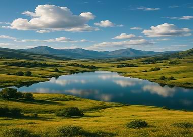 Serene Mountain Lake