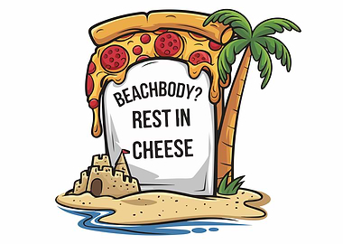 Pizza Beachbody Tombstone
