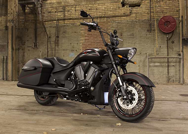 Black Victory Motorcycle