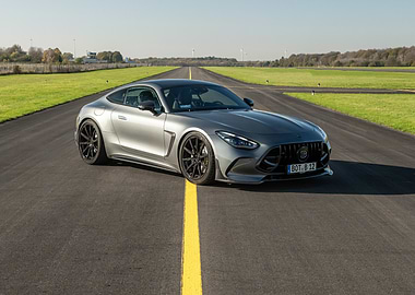 Silver Mercedes-Benz Coupe