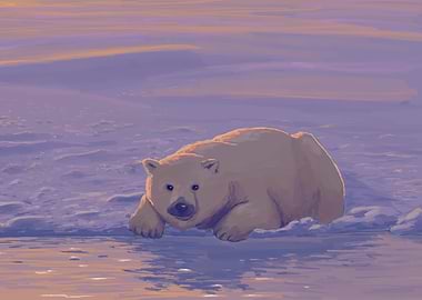 Polar Bear on Ice