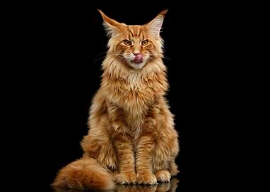 Maine Coon Cat Portrait