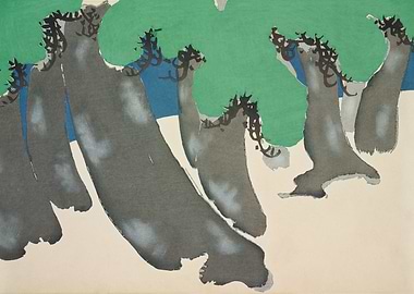 Abstract Tree Painting