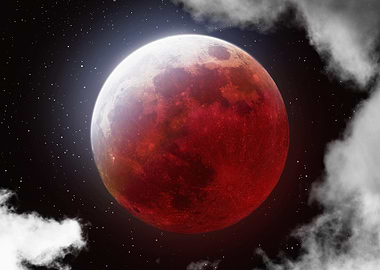 Blood Moon in Space