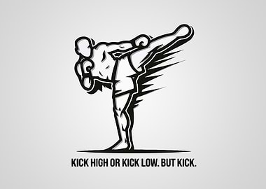 Kickboxing Silhouette