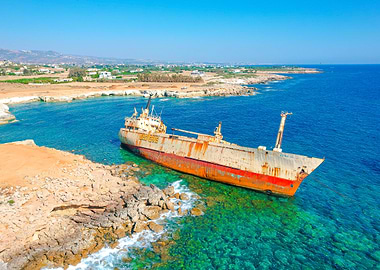 Shipwreck on a Coastline