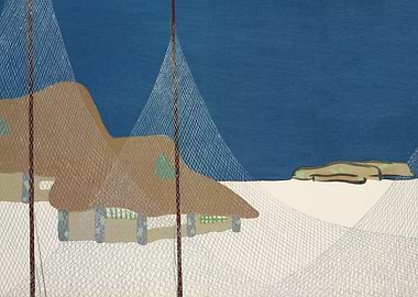 Abstract Landscape with Nets