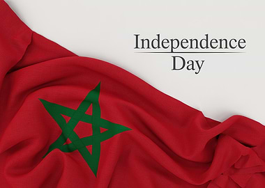 Moroccan Independence Day Flag