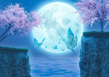Moonlit Butterfly Dream