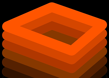 Orange Abstract Shape