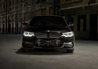 Black BMW 5 Series