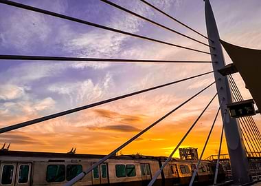 Sunset at istanbul's Train station