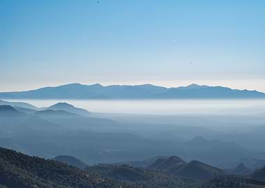 Misty Mountain Range
