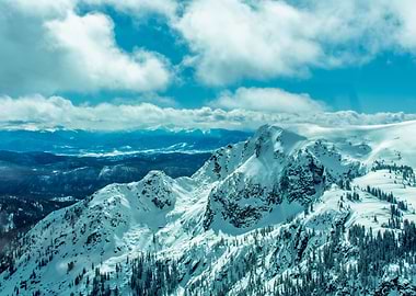 Snowy Mountain Range