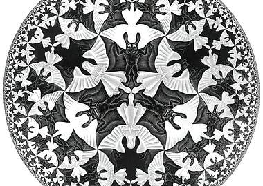 Angels and Demons, m.c. escher artwork