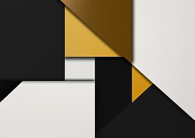 Golden Grid – Minimalist Precision & Texture - Abstract Geometric Design