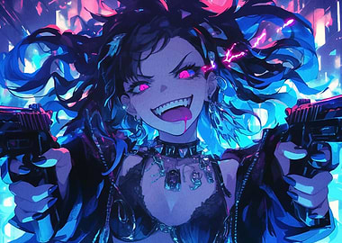 Anime Girl with Guns