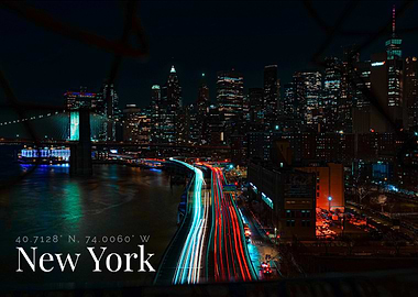 New York City Skyline at Night