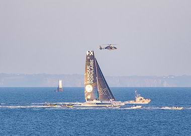 Sailing Race with Helicopter