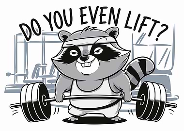 Raccoon Gym Motivation