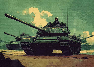Military Tank Artwork