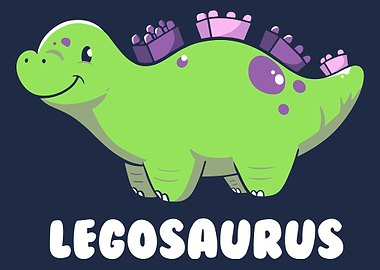 Lego Dinosaur Illustration