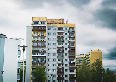 Apartment Building Under Cloudy Sky