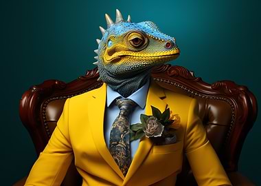 Lizard in Suit