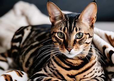 Bengal Cat Portrait