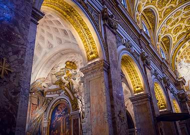 Interior of Basilica in Rome