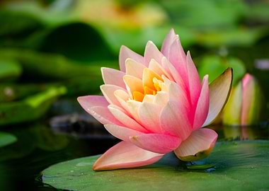 Pink Water Lily Blossom