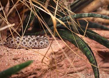 Western Hognose Snake basking