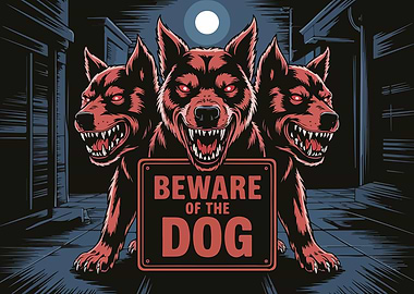 Three-Headed Dog Warning