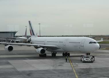 Airbus A340 at Airport